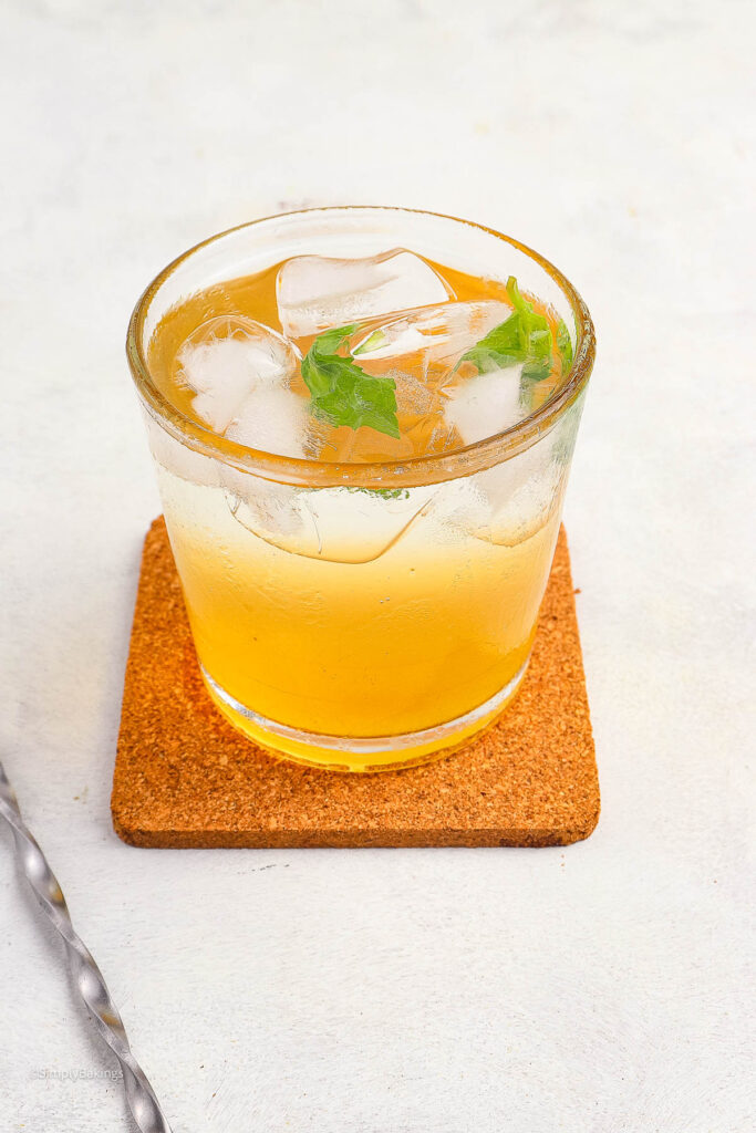 Tamarind Drink served cold with mint and ice