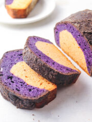 Slices of Coconut Ube Milk Bread