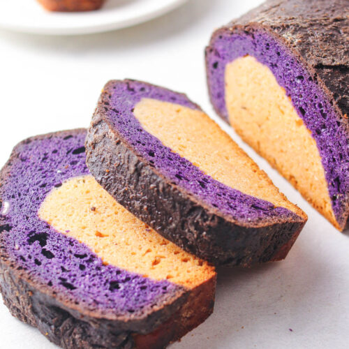 Slices of Coconut Ube Milk Bread