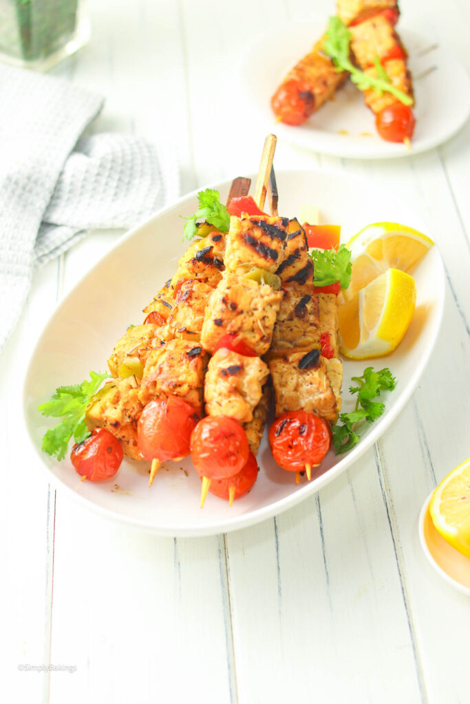 Serving Tempeh Marinade at the table