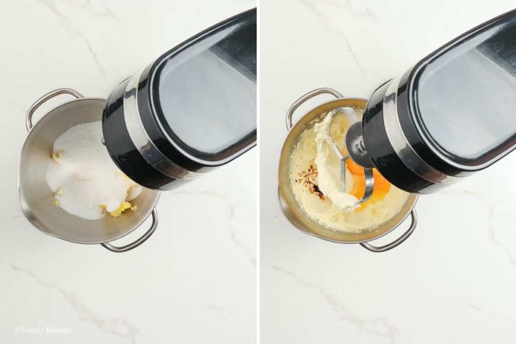 Ingredients for the cookies mixed together