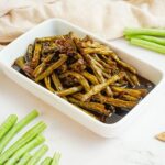 Adobong Sitaw Without Meat in a serving pan