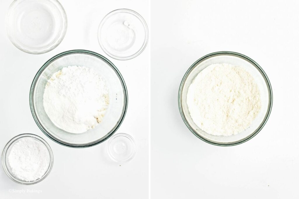 Ingredients mixed together in a glass bowl