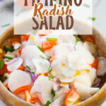 Filipino Radish Salad in a bowl