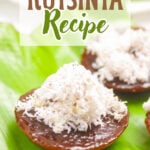 Kutsinta served at the table
