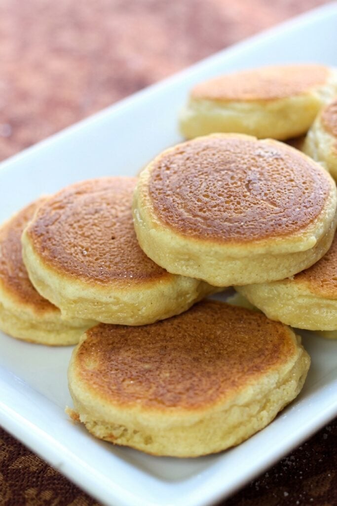 Pancake cookies ready to be served